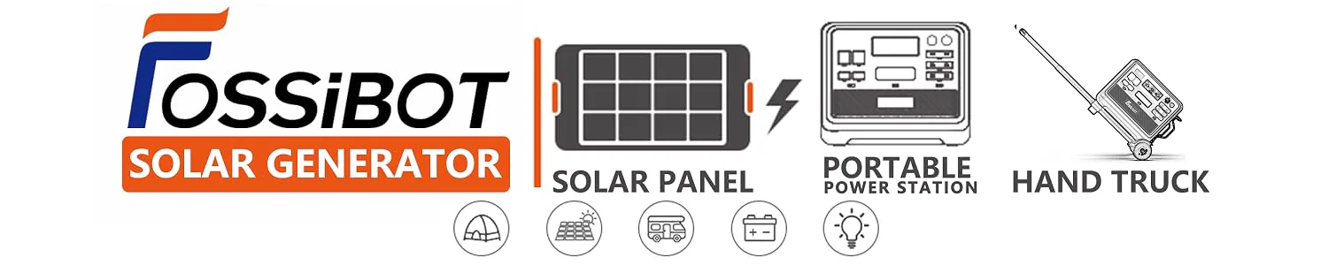 FOSSIBOT solar generator product ecosystem